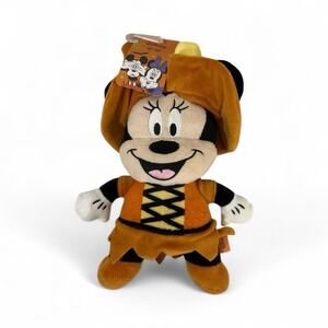 Disney Halloween Minnie Mouse 7'' Plush Squeaky Dog Toy decor